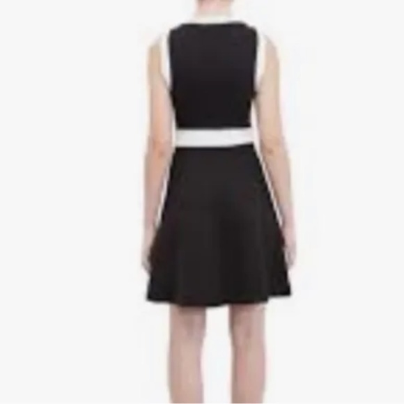 Kate Spade Fitted Black and White Contrast Panel Pointe Dress - Picture 7 of 7